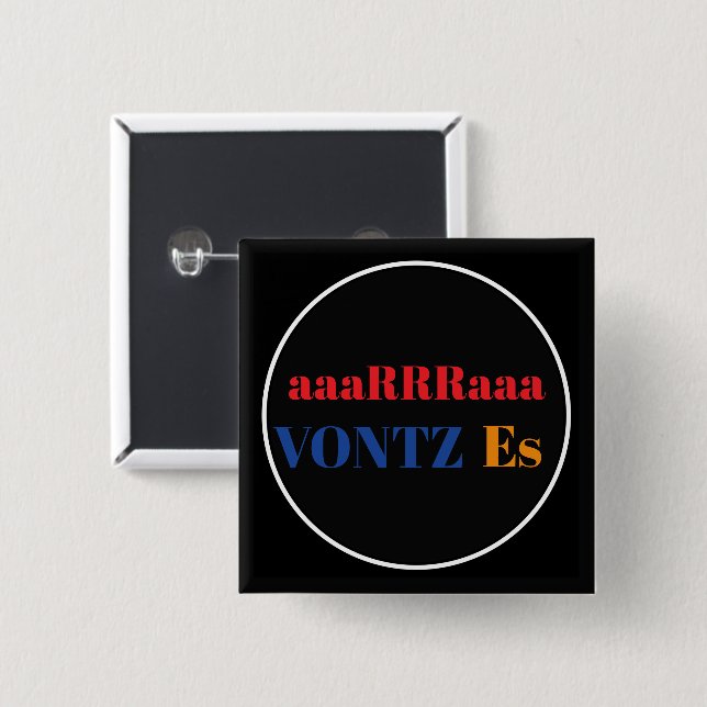 Vontz Es Button (Front & Back)