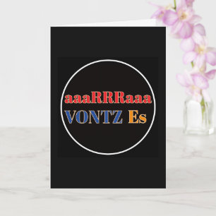 Vontz Es Greeting Card