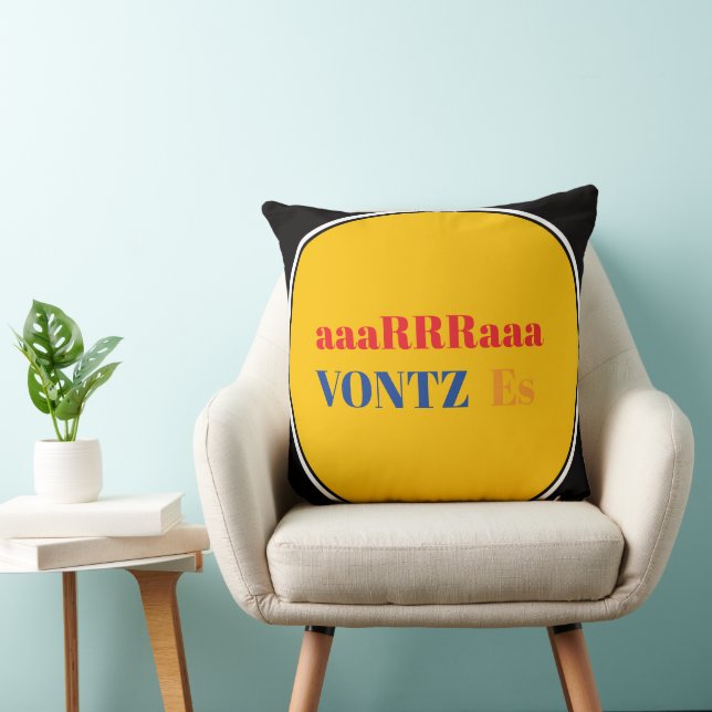 Vontz Es Throw Pillow (Chair)