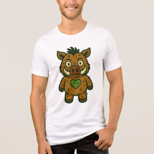 Voodoo Boar – Patchy Warrior Piglet Tri-Blend Shirt