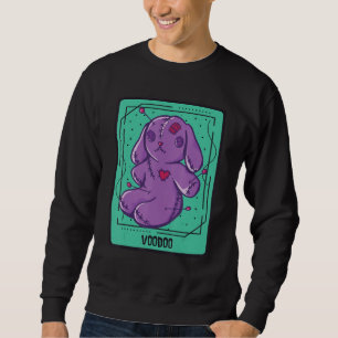 Voodoo Bunny Tarot Card Mystical Cards  Occult Sweatshirt