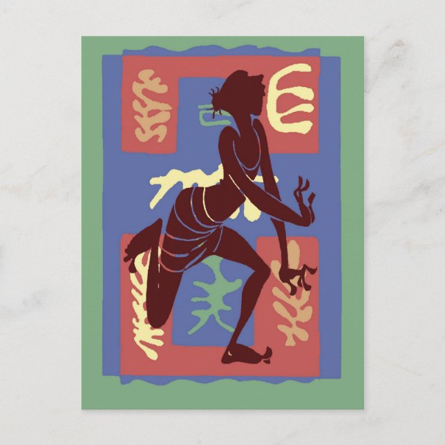 Voodoo Dancer After Matisse Postcard (Front)