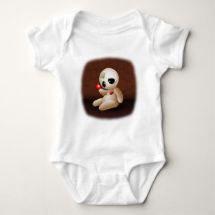 Voodoo Doll Cartoon in Love Baby Bodysuit