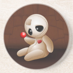 Voodoo Doll Cartoon in Love Coaster