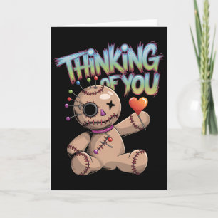 Voodoo-doll Cute Dark Humour Love Sarcasm Hex _6  Card