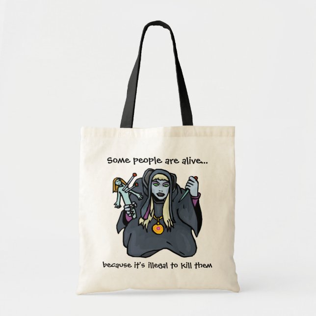 Voodoo Doll Humour Tote Bag (Front)