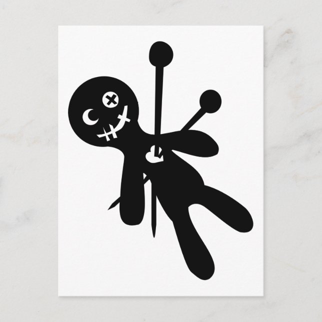 Voodoo doll postcard (Front)