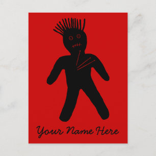 Voodoo Doll Postcard