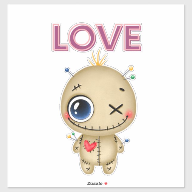 Voodoo Doll Sticker (Sheet)