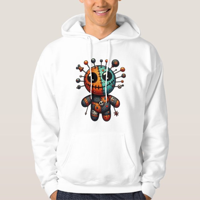 Voodoo dolls with pins and needles hoodie (Front)