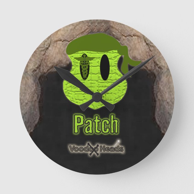 Voodoo Heads ~ Cave Round Clock (Front)