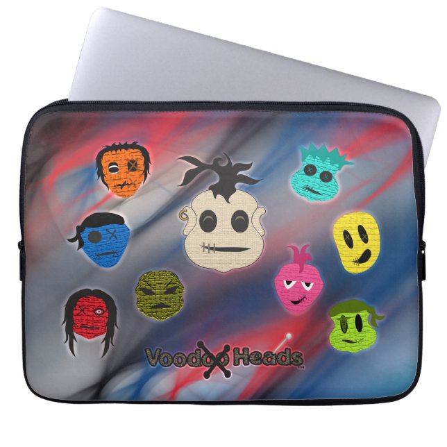 Voodoo Heads ~ Spirits Laptop Sleeve (Front)