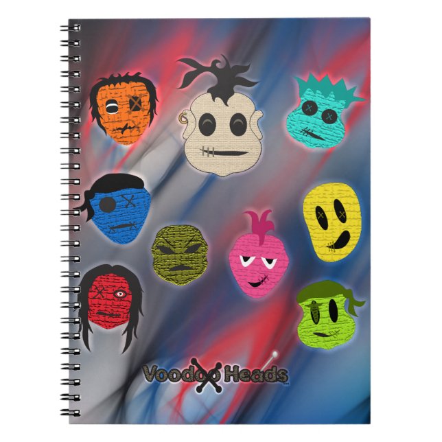Voodoo Heads ~ Spirits Notebook (Front)