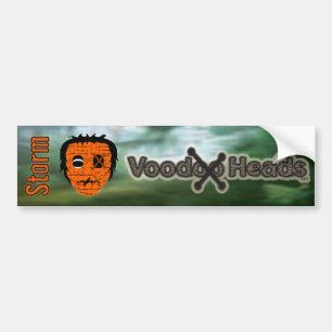 Voodoo Heads ~ Swamp Bumper Sticker