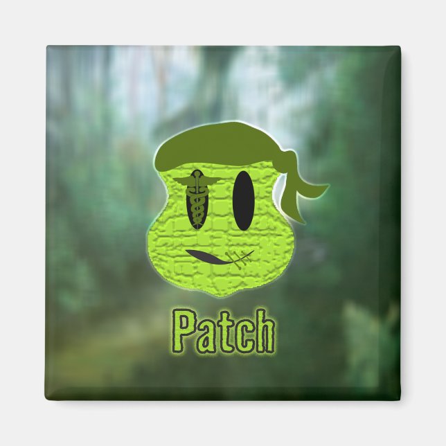 Voodoo Heads ~ Swamp Magnet (Front)