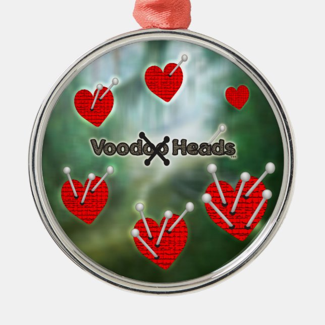 Voodoo Heads ~ Swamp Metal Tree Decoration (Front)