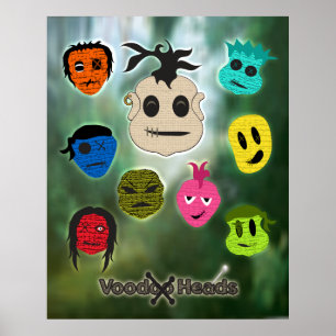 Voodoo Heads ~ Swamp Poster