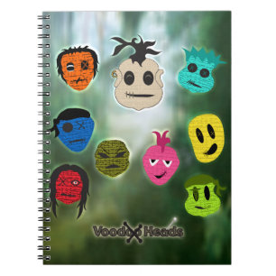 Voodoo Heads ~ Swamp Spiral Notebook