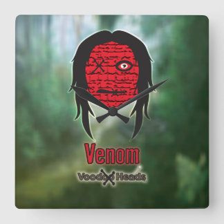 Voodoo Heads ~ Swamp Square Wall Clock