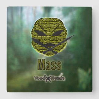 Voodoo Heads ~ Swamp Square Wall Clock