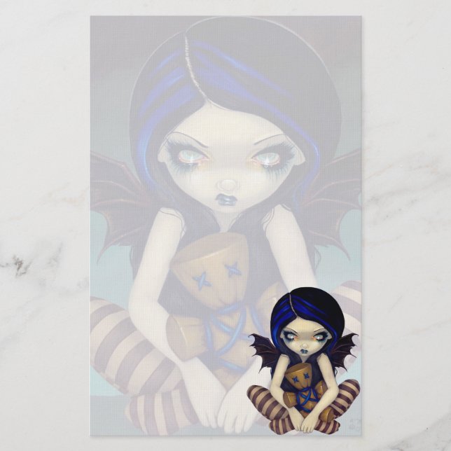 "Voodoo in Blue" Stationery (Front)