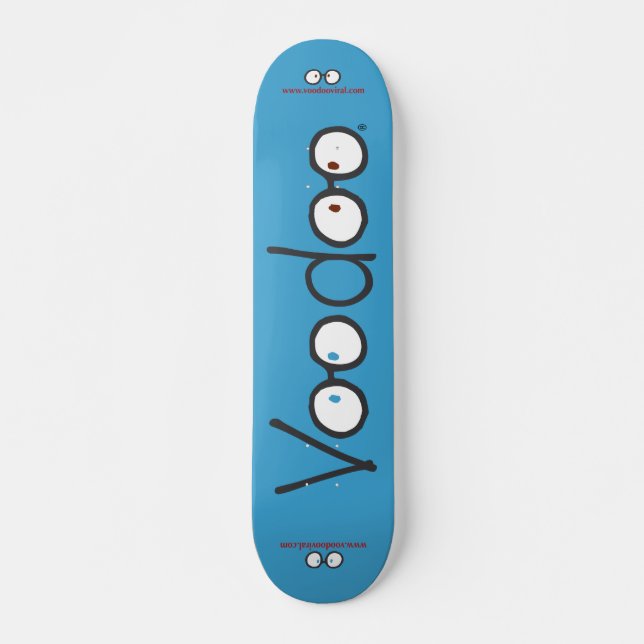 Voodoo Long Skateboard Deck (Blue) (Front)