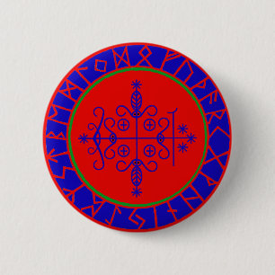 VooDoo Magik - Papa Legba 6 Cm Round Badge