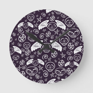 "Voodoo" Pattern Round Clock