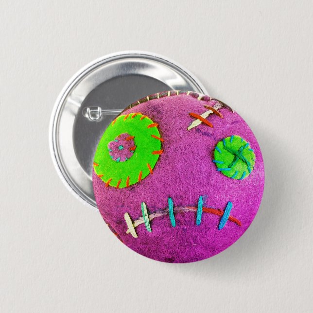 Voodoo Purple Poison 6 Cm Round Badge (Front & Back)