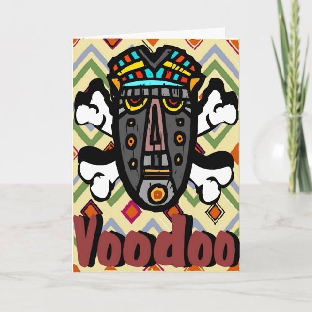Voodoo  Spell Valentine Holiday Card (Front)
