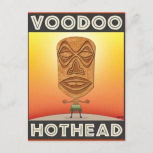 VooDoo Tiki Head Postcard