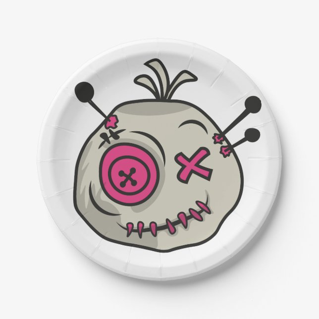 Voodoo Token 7" Round Paper Plate (Front)