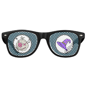 Voodoo Token Adult Retro Party Shades Black