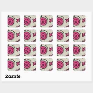 Voodoo Token Square Stickers