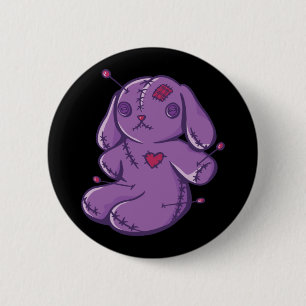 Voodoo Toy - Halloween Bunny 6 Cm Round Badge