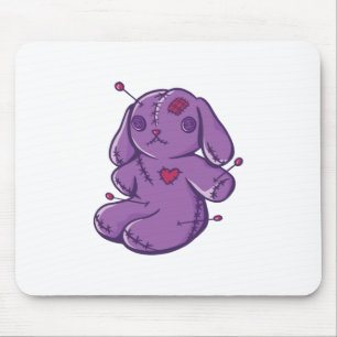 Voodoo Toy - Halloween Bunny Mouse Pad
