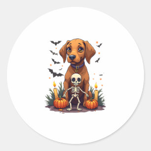 Voodoo Vizsla Dog Classic Round Sticker
