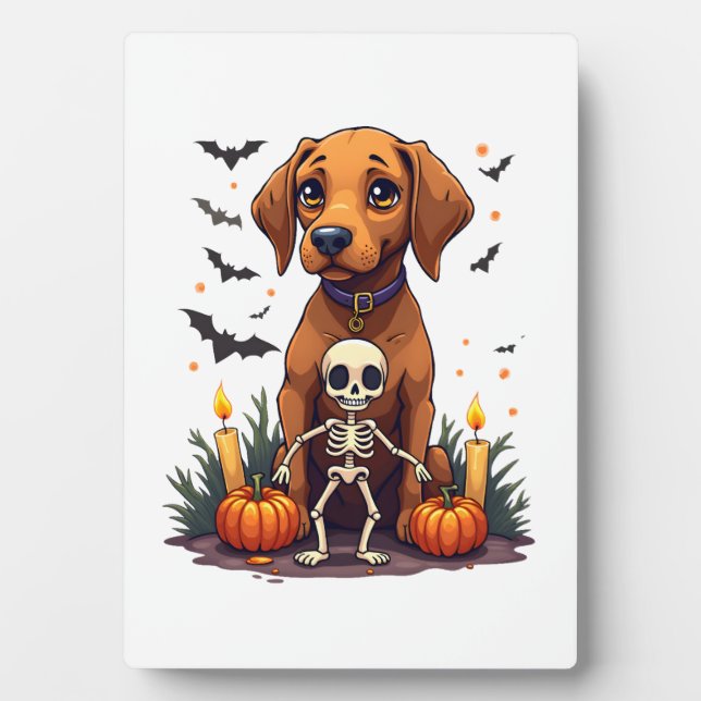 Voodoo Vizsla Dog Plaque (Front)