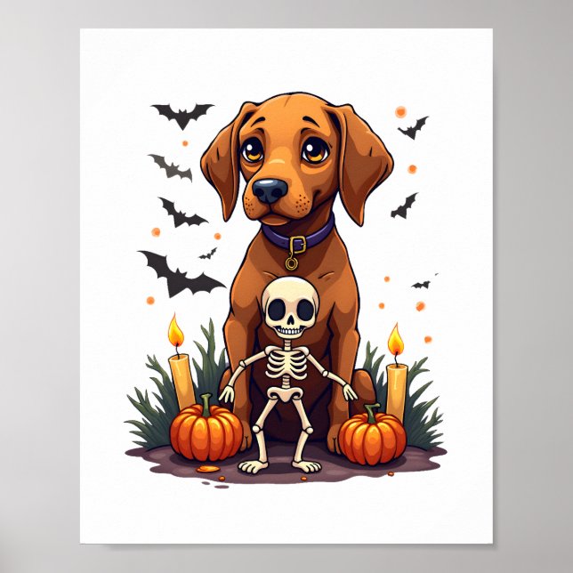 Voodoo Vizsla Dog Poster (Front)