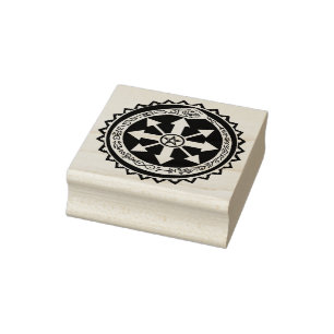VooDou Chaos Symbol Orobourus Rubber Stamp