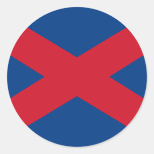 Voortrekker Flag Classic Round Sticker