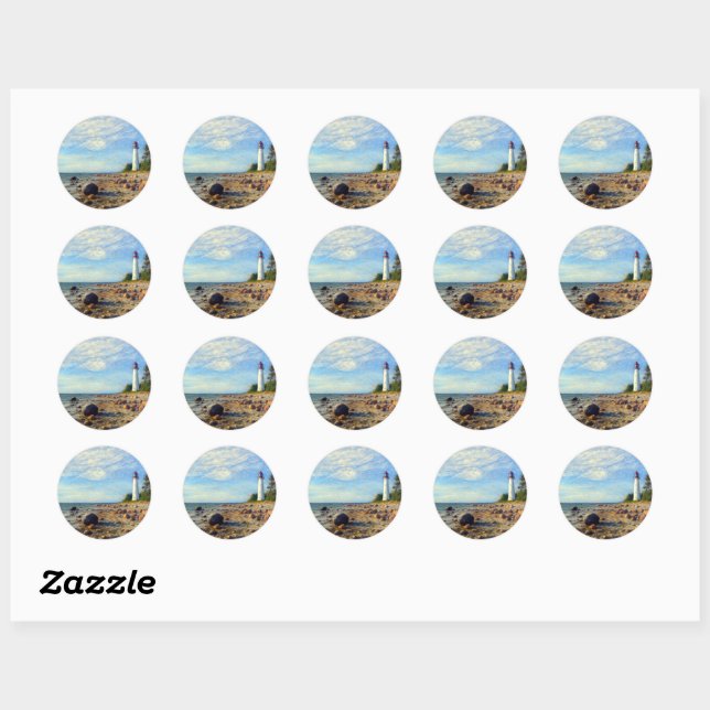 Vormsi Stillness Classic Round Sticker (Sheet)