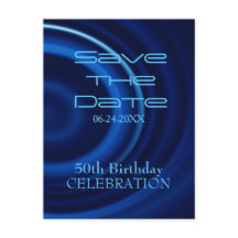 Vortex 50th Birthday Save the Date - Postcard
