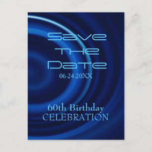 Vortex 60th Birthday Save the Date Postcard