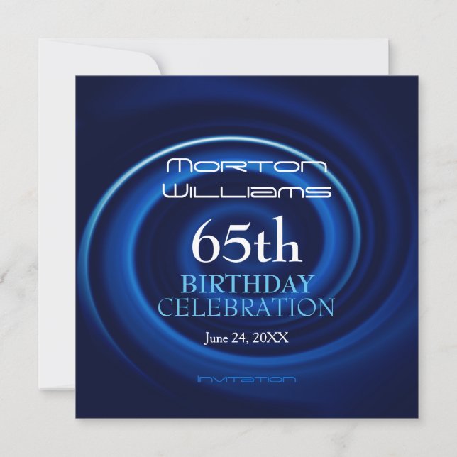 Vortex 65th Birthday Celebration Invitation (Front)
