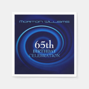 Vortex 65th Birthday Celebration Paper Napkins