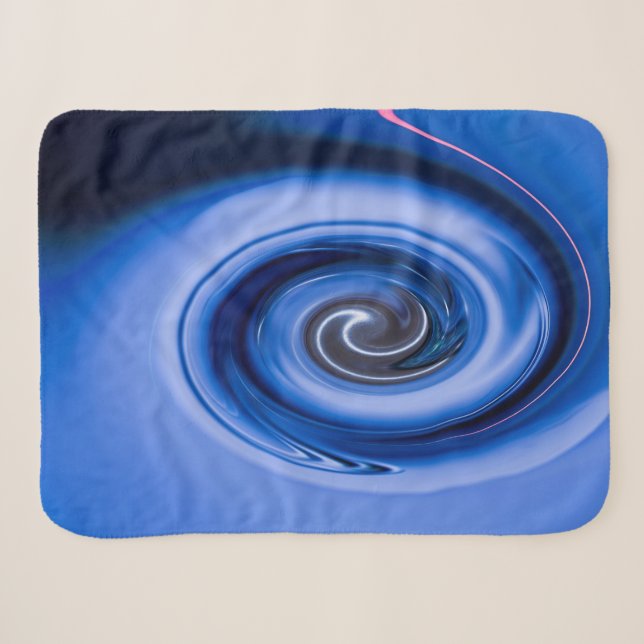 Vortex by Shirley Taylor Sherpa Blanket (Front (Horizontal))