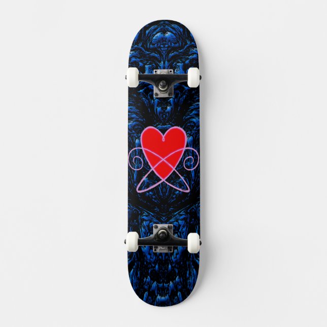 Vortex Heart Skateboard (Front)