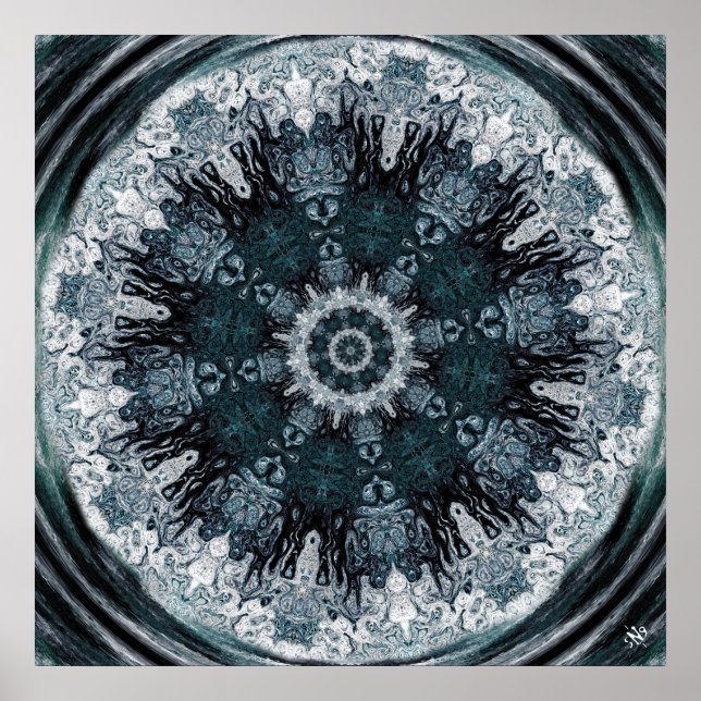 Vortex of gods abstract hypnotic composition poster (Front)