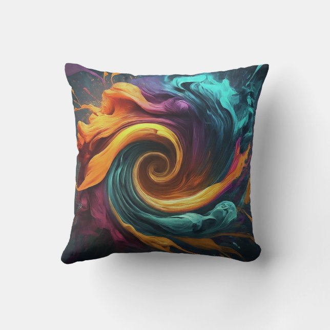 Vortex of Vibrance  Cushion (Back)